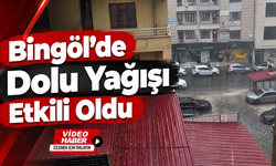 Bingöl’de Dolu Yağışı Etkili Oldu