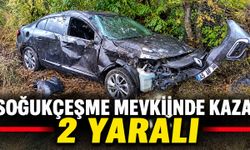 Bingöl'de Otomobil Şarampole Devrildi: 2 Yaralı