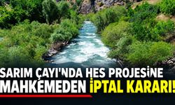 Bingöl'de Sarım Havzası'ndaki HES için ÇED Olumlu Kararını Mahkeme İptal Etti!