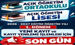 Bingöl’de Açık Öğretim Ortaokul ve Lise Kayıtlarında Son Gün!