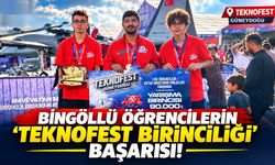 Bingöllü Öğrencilerden TEKNOFEST Birinciliği!
