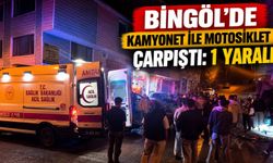 Bingöl’de Kamyonet ile Motosiklet Çarpıştı: 1 Yaralı
