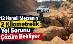 12 Haneli Mezranın 2 Kilometrelik Yol Sorunu Çözüm Bekliyor