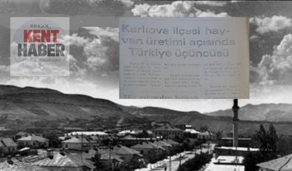 Bingöl’ün O İlçesi 1987 Yılında Türkiye Üçüncüsüydü!
