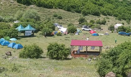 Bingöl'de Babalar ve Oğullar Kamp Yaptı