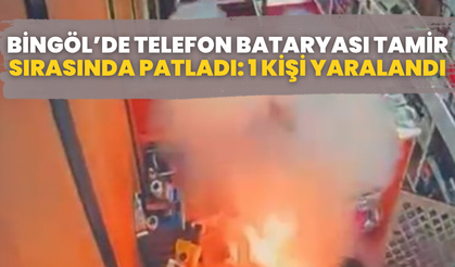 Bingöl’de Telefon Bataryası Tamir Sırasında Patladı: 1 Kişi Yaralandı