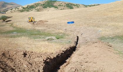 Bingöl'ün İlçesinde İçmesuyu Hattı Çalışması