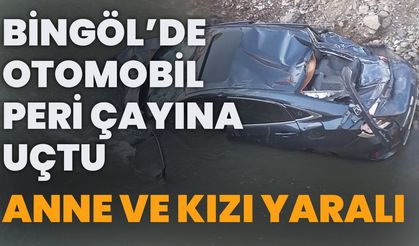 Bingöl’de Otomobil Peri Çayına Uçtu: Anne Ve Kızı Yaralı