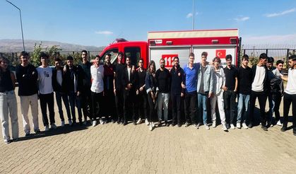 Bingöl’de İtfaiyecilerden İtfaiyecilik Bölümü Öğrencilerine Ziyaret