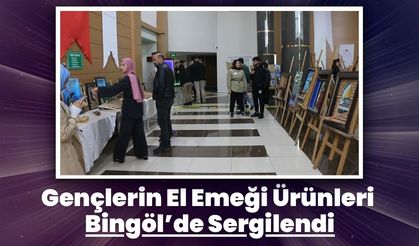 Gençlerin El Emeği Ürünleri Bingöl’de Sergilendi