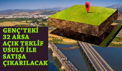 Bingöl’de Hazine’ye Ait 32 Arsa Satılacak!