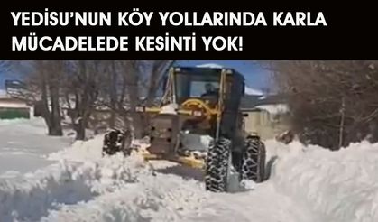 Yedisu’da Karla Mücadele Sürüyor