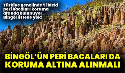 Bingöl’ün Peri Bacaları Da Koruma Altına Alınmalı