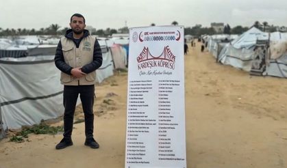 Genç’ten Gazze’ye Yardım: 45 Çadır ve Çadırdan Bir Okulu Kuruldu