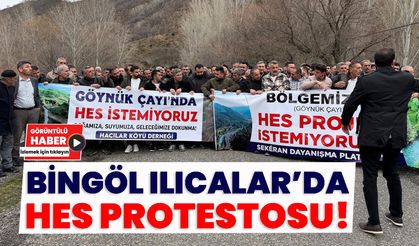 Bingöl Ilıcalar’da HES Protestosu!