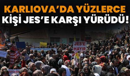 Karlıova’da Yüzlerce Kişi JES’e Karşı Yürüdü!