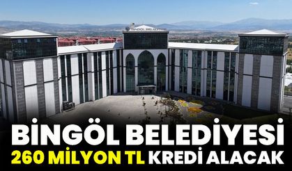 Bingöl Belediyesi 260 Milyon TL Kredi Alacak