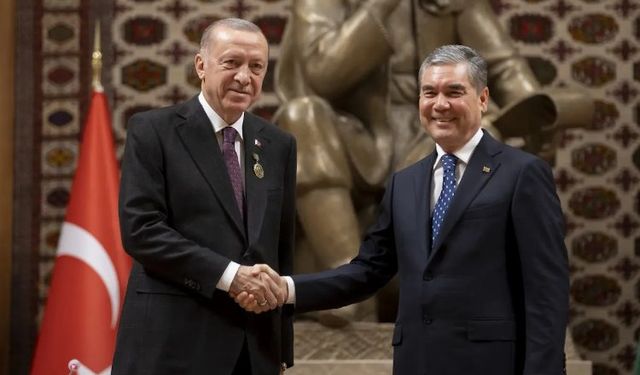 Cumhurbaşkanı Erdoğan, Türkmenistan Milli Lideri İle Görüştü