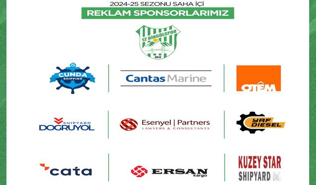 12 Bingölspor'un 'Stadyum Reklam' Sponsorları Belirlendi