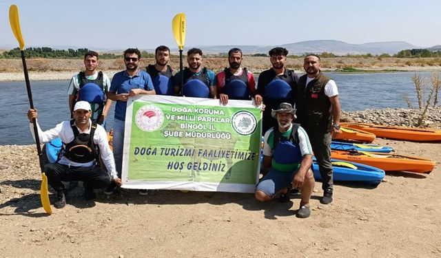 Bingöl'de Murat Nehri'nde Kano Etkinliği