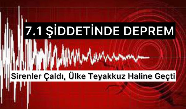 7.1 Şiddetinde Deprem ile Uyandılar: Tsunami Uyarısı Yapıldı