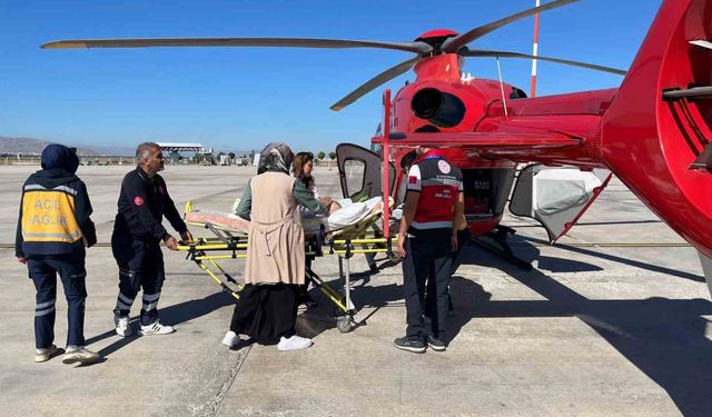 Muş’ta 1 Yaşındaki Bebek İçin Ambulans Helikopter Havalandı