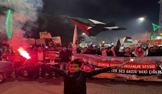 Bingöl'de Gazze İçin Destek Yürüyüşü