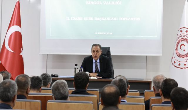 Bingöl'de İl İdare Şube Başkanları Toplandı