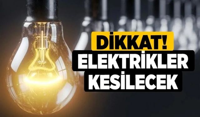 Bingöl'de Elektrik Kesintisi: Hangi İlçelerde Ne Zaman Kesinti Olacak?