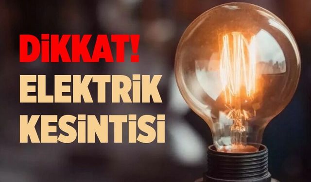 Bingöl’de Planlı Elektrik Kesintileri Duyuruldu