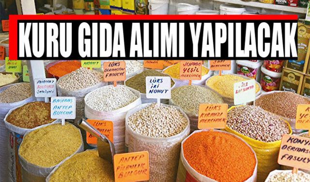 GENÇ BELEDİYESİ'NE GIDA ÜRÜNLERİ SATIN ALINACAKTIR