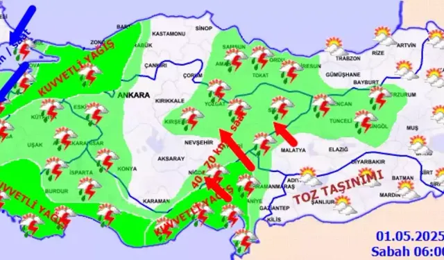Meteoroloji Uyarısı: Bingöl'de Kuvvetli Sağanak, Fırtına Ve Toz Taşınımı Bekleniyor