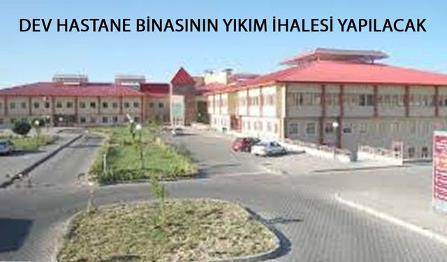 Bingöl'deki Dev Hastane Binası Yıkılacak!