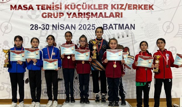 Bingöl Masa Tenisi Takımları, Batman'dan Derecelerle Döndü