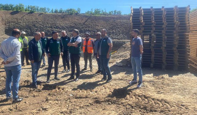 Bingöl İsale Hattındaki Dev İçmesuyu Deposu İnşaatını İncelediler