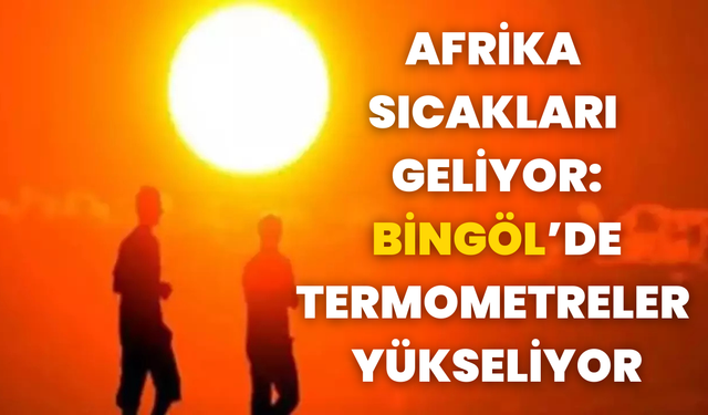 Afrika Sıcakları Geliyor: Bingöl’de Termometreler Yükseliyor