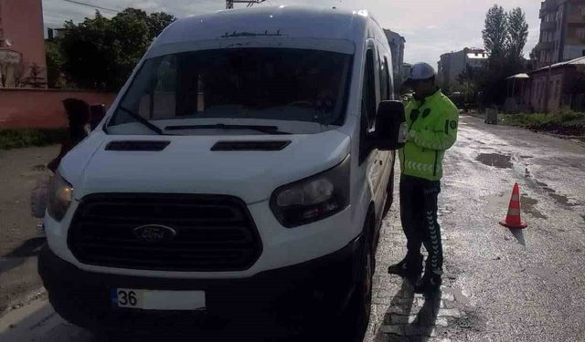 Kars'ta Servis Araçlarına Sıkı Denetim