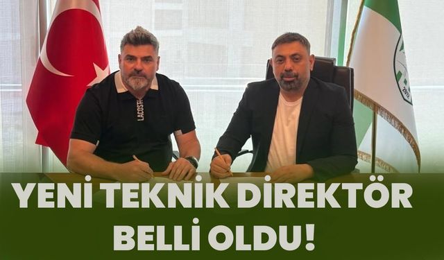 Yeni Teknik Direktör Belli Oldu!
