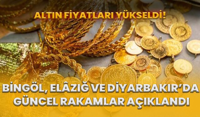 Altın Fiyatları Yükseldi! Bingöl, Elâzığ Ve Diyarbakır’da Güncel Rakamlar Açıklandı