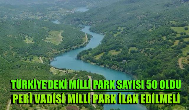 Milli Park Sayısı 50 Oldu, Peri Vadisi De Milli Park İlan Edilmeli!