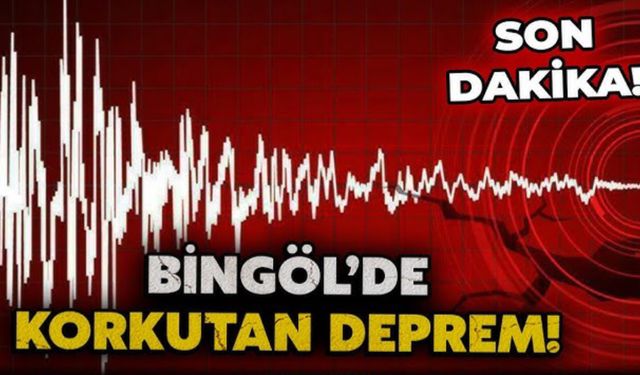 Kiğı’da 3.8 Şiddetinde Deprem