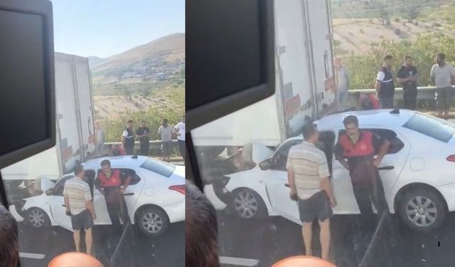 Tıra Çarpan Otomobilde 14 Yaşındaki Çocuk Hayatını Kaybetti