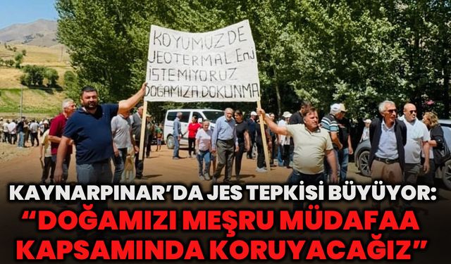 Kaynarpınar’da JES Tepkisi Büyüyor: “Doğamızı Meşru Müdafaa Kapsamında Koruyacağız”