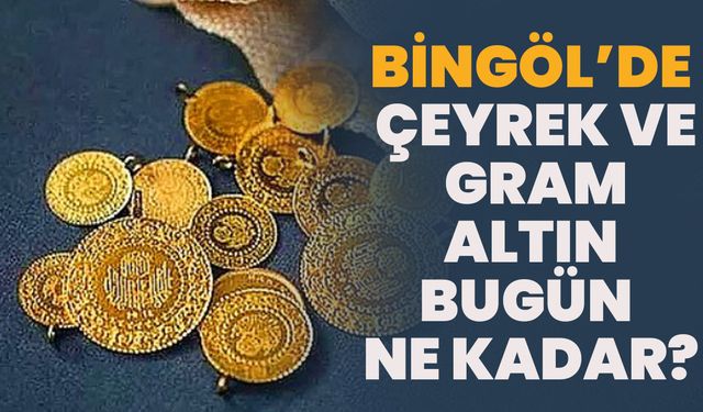 Bingöl’de Çeyrek ve Gram Altın Bugün Ne Kadar?