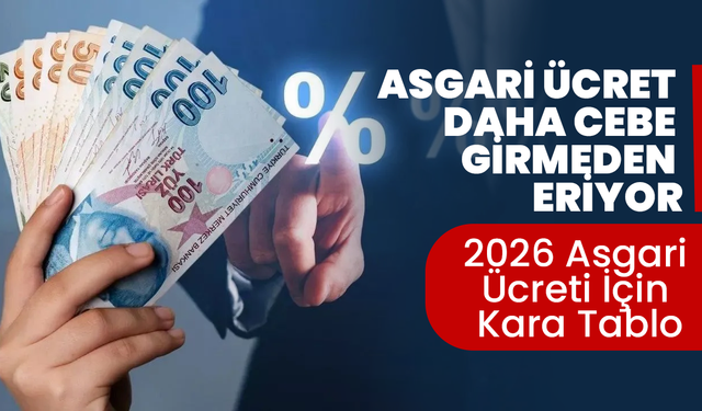 2026 Asgari Ücreti İçin Kara Tablo