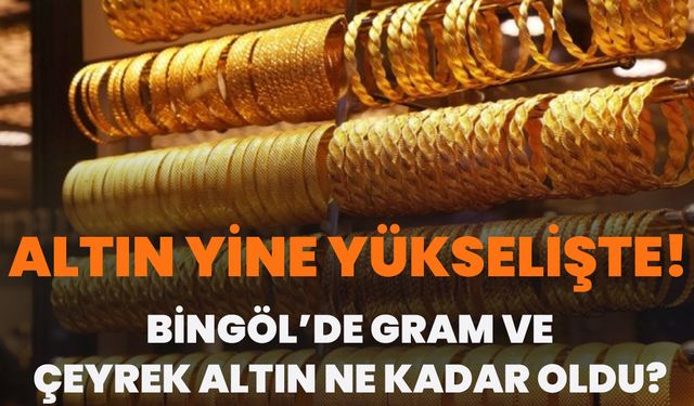 Altın Yine Yükselişte! Bingöl’de Gram Ve Çeyrek Altın Ne Kadar Oldu?