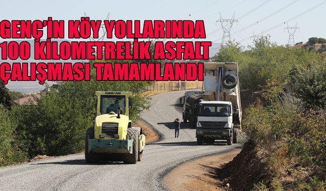 Genç’in Köy Yollarına 100 Kilometrelik Asfalt