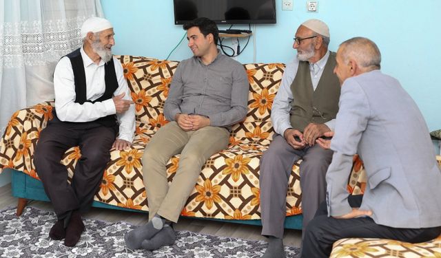 Kaymakamdan Yaşlı Vatandaşlara Ziyaret