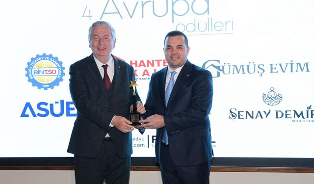 Çintay'a En Girişimci Oda Başkanı Ödülü