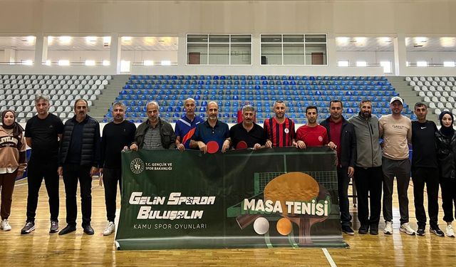 Bingöl'de Kamu Spor Oyunları Masa Tenisi Turnuvası Heyecanı!